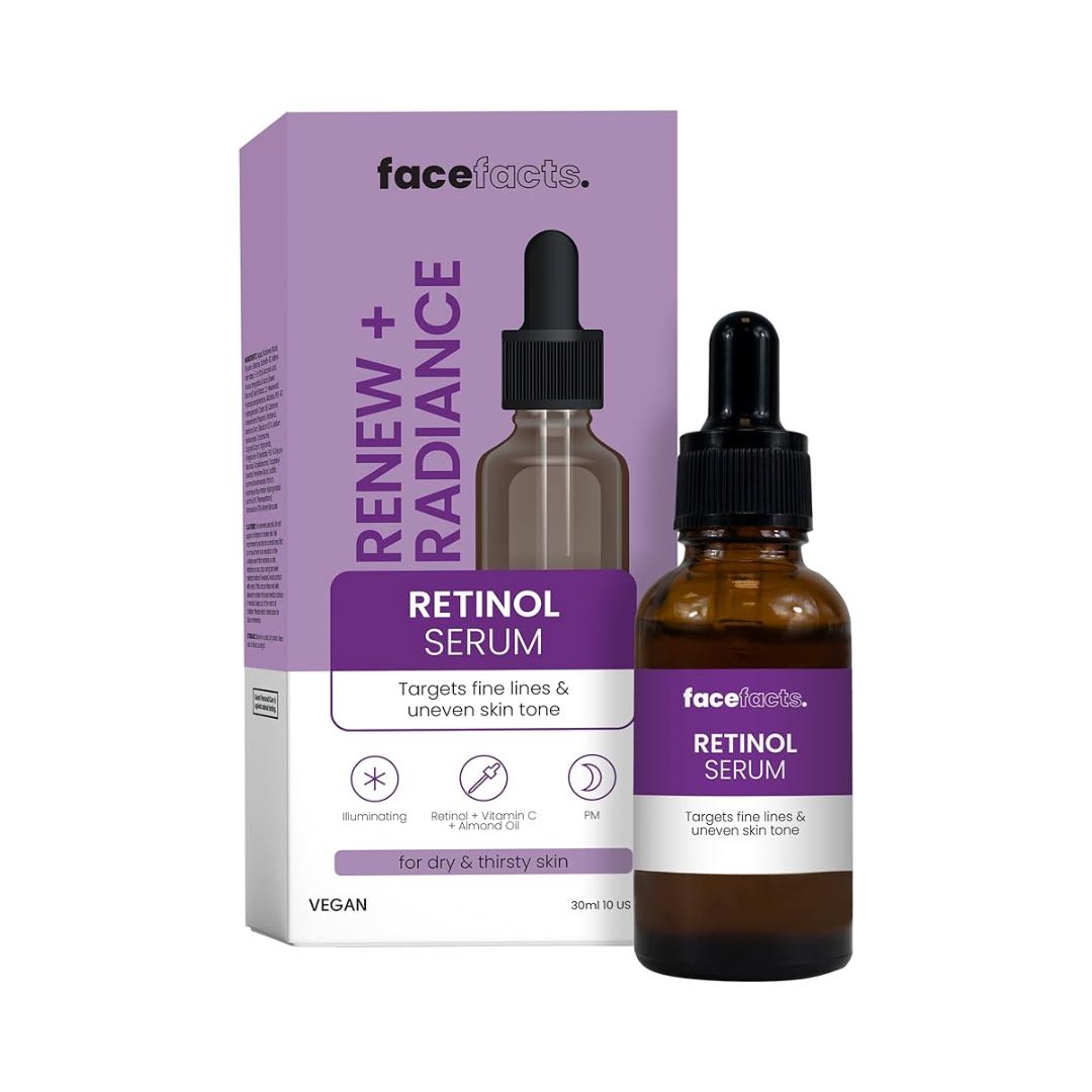 Face Facts Renew + Radiance Retinol Serum 30ml | Roar Beauty Store