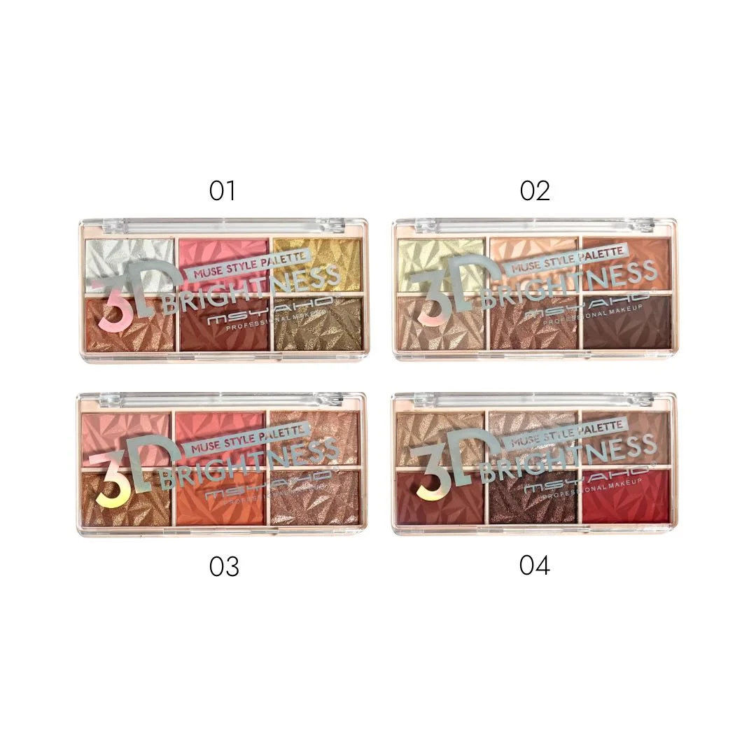 Msyaho 3D Brightness Highlighter & Blush Palette - Image 2