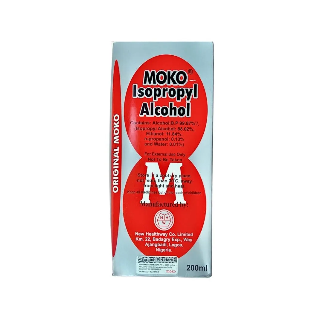 MOKO Isopropyl Alcohol (Spirit) - 200ml - Image 1