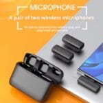 J13 Double Wireless Microphone + Case - Image 3