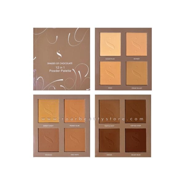 Sylvimak Shades of Chocolate 12-in-1 Powder Palette - Book