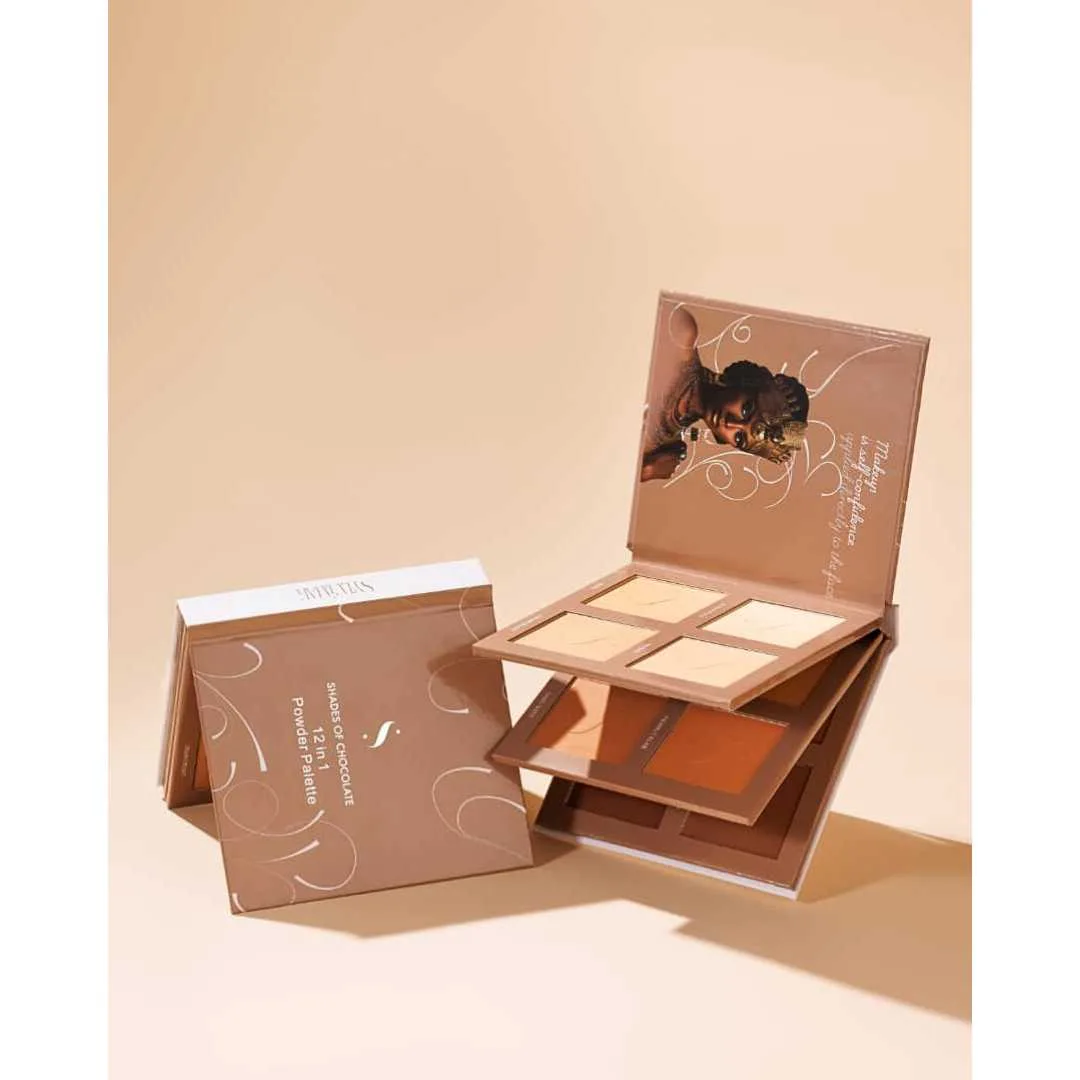 Sylvimak Shades of Chocolate 12-in-1 Powder Palette - Book - Image 2