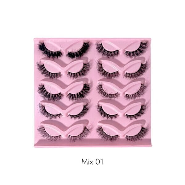 Voan Beauties 10-in-1 Fluffy Mink Lash Set - Mix 01