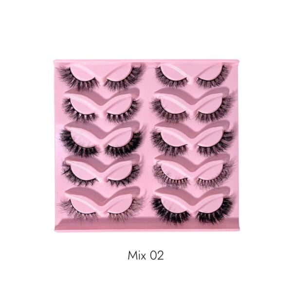 Voan Beauties 10-in-1 Fluffy Mink Lash Set - Mix 02