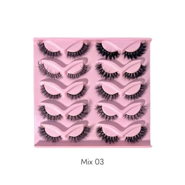 Voan Beauties 10-in-1 Fluffy Mink Lash Set - Mix 03