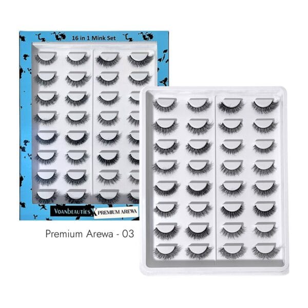 Voan Beauties PREMIUM AREWA 16-in-1 Mink Lash Set - 03