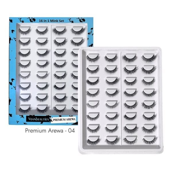 Voan Beauties PREMIUM AREWA 16-in-1 Mink Lash Set - 04