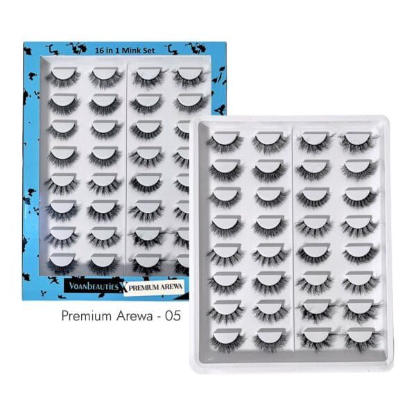 Voan Beauties PREMIUM AREWA 16-in-1 Mink Lash Set - 05