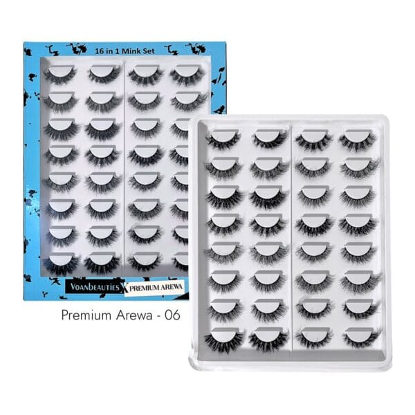 Voan Beauties PREMIUM AREWA 16-in-1 Mink Lash Set - 06