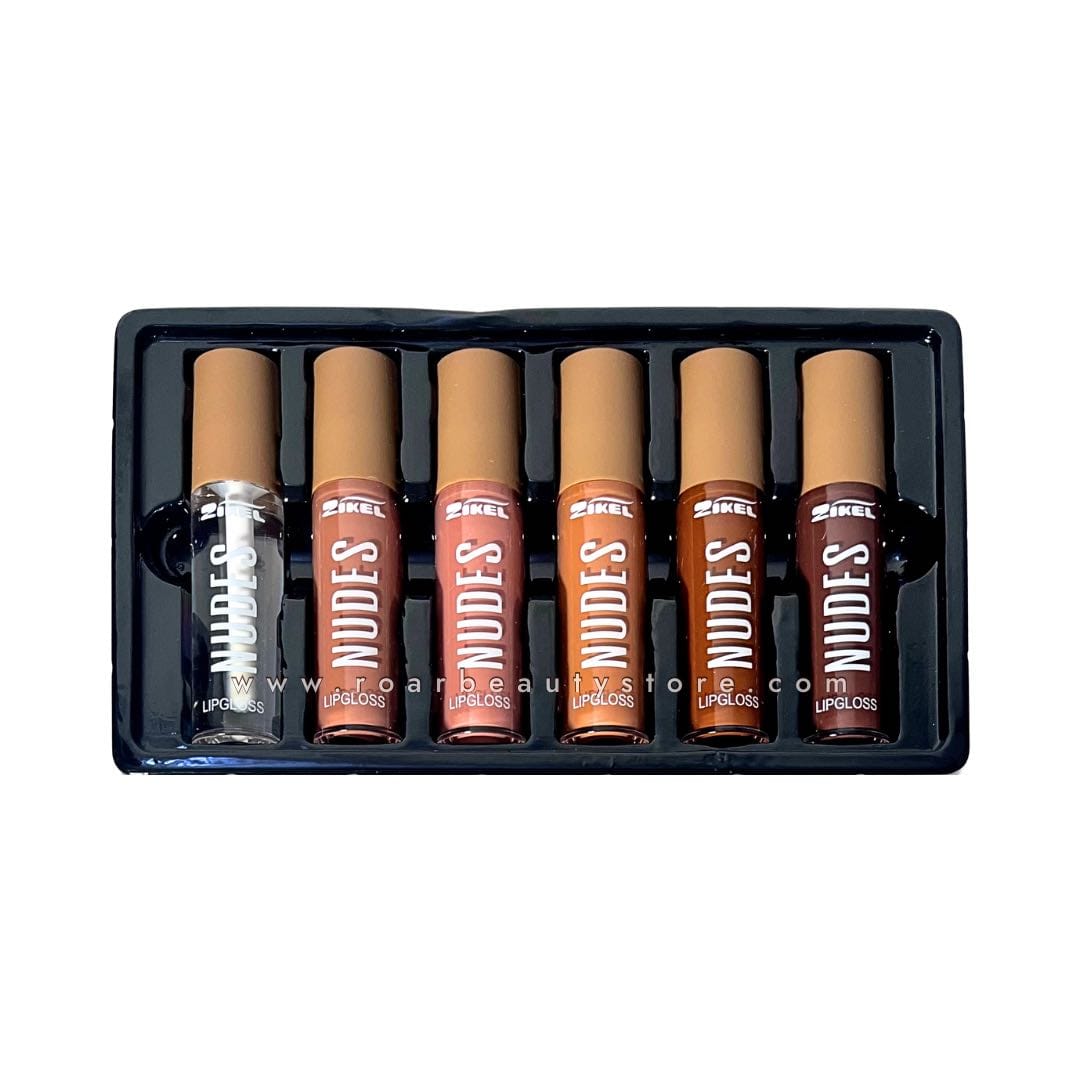 Zikel Send Me Nude Lip Gloss - Set of 6 - 1 Zikel Send Me Nude Lip Gloss - Set of 6 - Image 2