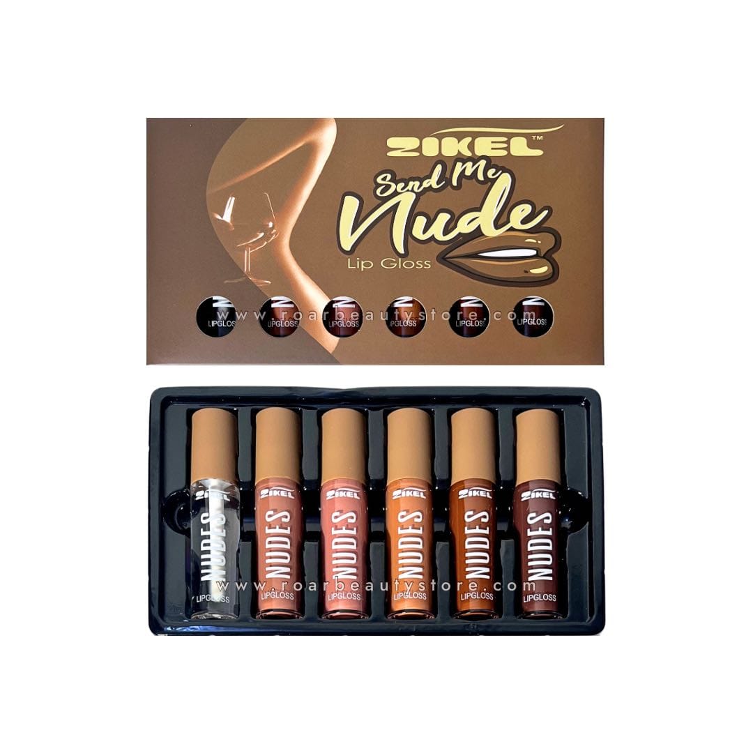 Zikel Send Me Nude Lip Gloss - Set of 6_ Zikel Send Me Nude Lip Gloss - Set of 6 - Image 3