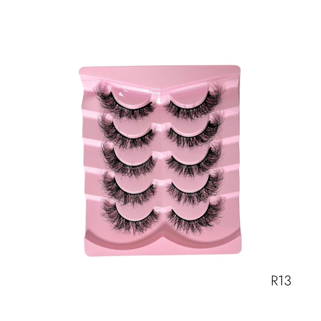 Voan Beauties 5-in-1 Faux Mink Lash Set - R13 Voan Beauties 5-in-1 Faux Mink Lash Set - R13 - Image 1