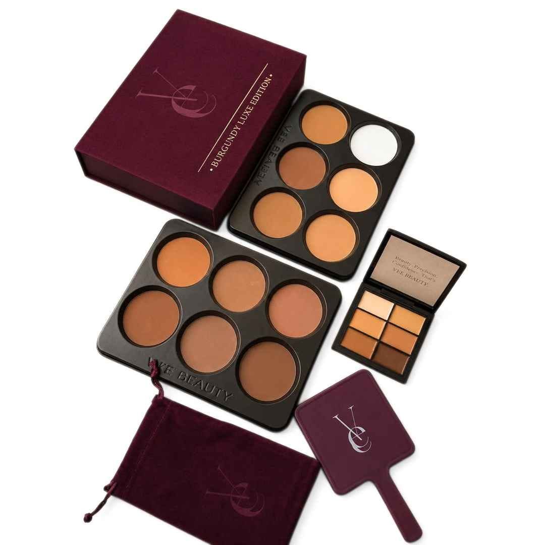 Vee Beauty 12-in-1 Powder Palette – Burgundy Luxe Edition Vee Beauty 12-in-1 Powder Palette - Burgundy Luxe Edition - Image 1